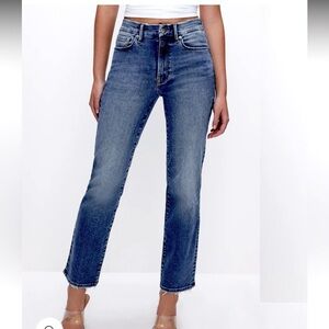 Good American Blue Jeans with Distressed Detail & Hem Women’s 10/30 Casual